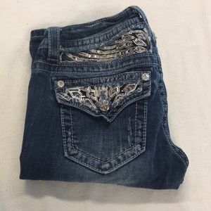 Miss me bling wing jeans boot cut 27